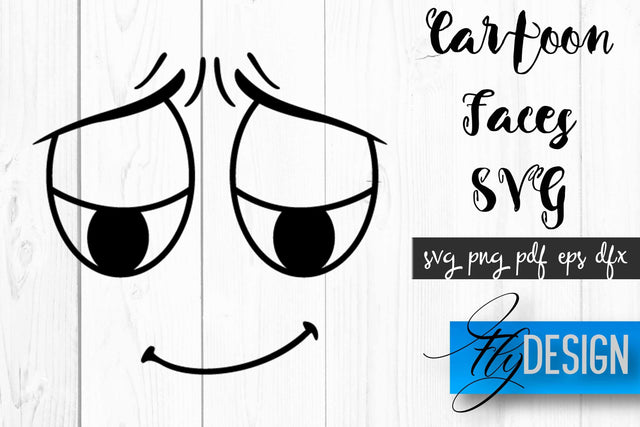 Cartoon Face SVG | Funny Face SVG Design | Funny Emotions SVG Quotes SVG Fly Design 