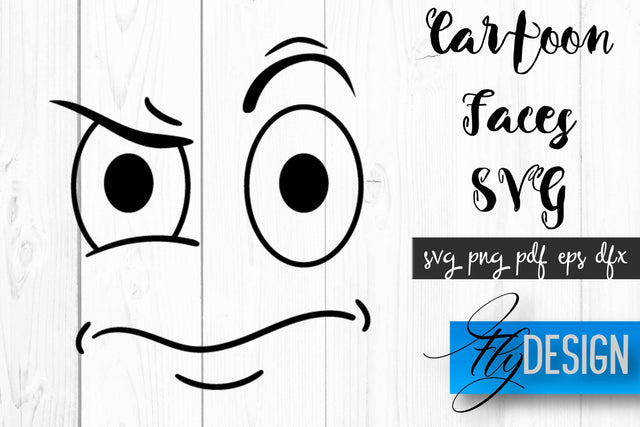 Cartoon Face SVG | Funny Face SVG Design | Funny Emotions SVG Quotes SVG Fly Design 