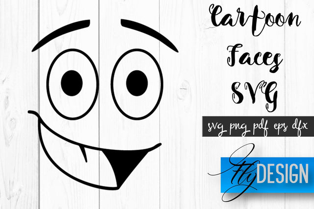 Cartoon Face SVG | Funny Face SVG Design | Funny Emotions SVG Quotes SVG Fly Design 