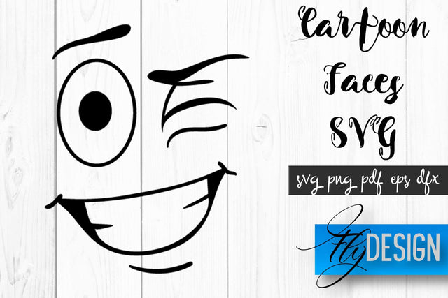 Cartoon Face SVG | Funny Face SVG Design | Funny Emotions SVG Quotes SVG Fly Design 