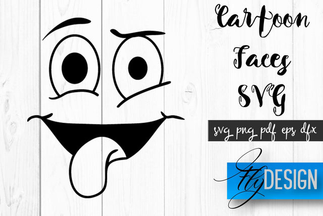Cartoon Face SVG | Funny Face SVG Design | Funny Emotions SVG Quotes SVG Fly Design 