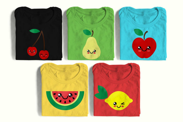 Cartoon Fruits SVG SVG Designed by Geeks 