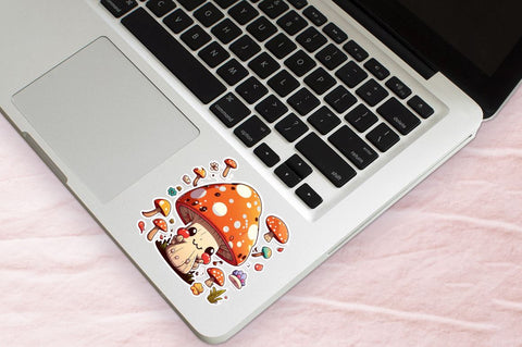 Cartoon funny mushrooms Printable Stickers Bundle Sublimation Regulrcrative 