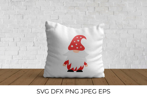 Cartoon Gnome. Funny Christmas, Valentine Day character SVG LaBelezoka 