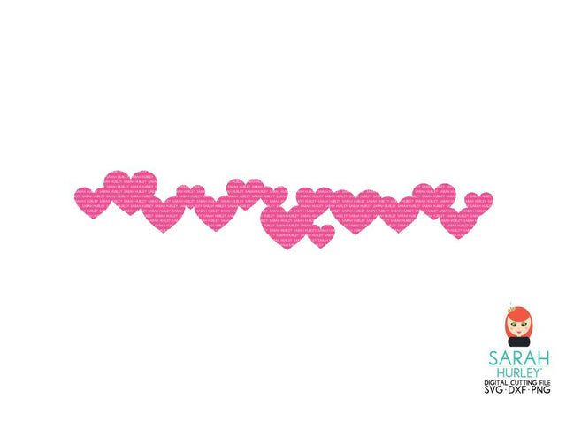 Cascade Heart Banner SVG Sarah Hurley 