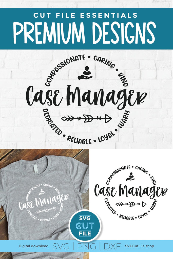 Case Manager svg for a social worker - So Fontsy