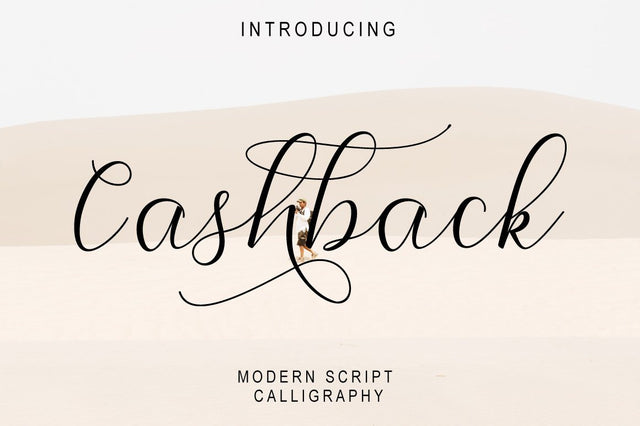 cashback script Font Fajri Adi 