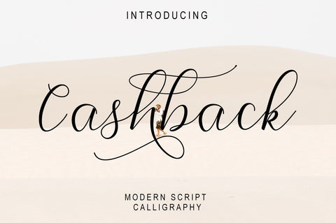 cashback script Font Fajri Adi 