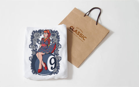 Casino Woman Floral 8 ball T-Shirt Design SVG naemmiah021 