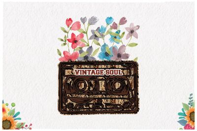 Cassette Vintage Soul Sublimation Sublimation Jagonath Roy 