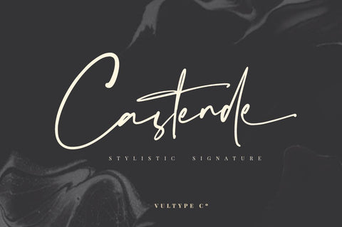 Castende - Signature Script Font Font Vultype Co 