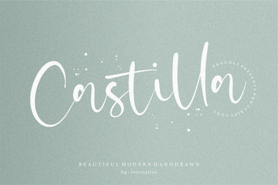 Castilla is a Beautiful Modern Handdrawn Font Font Letterative 