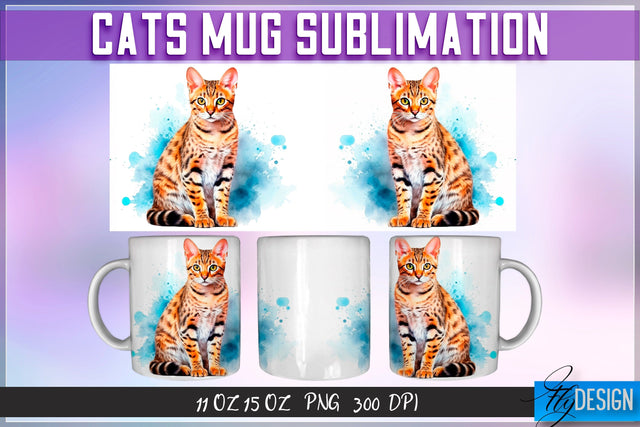 Cat 11 | 15 Oz Mug Sublimation Sublimation Fly Design 