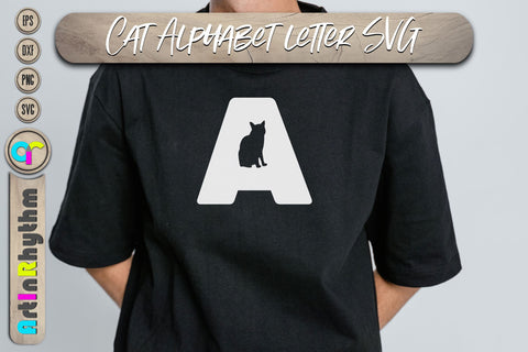 Cat Alphabet Letter, Animals Font Svg SVG Artinrhythm shop 
