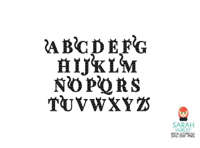 Cat Alphabet SVG Sarah Hurley 