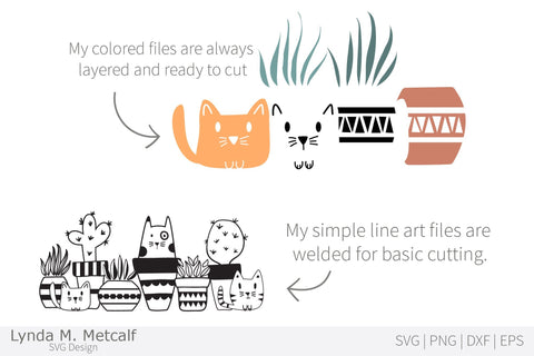 Cat and Dog SVG, Cute Cat and Dog Cut File SVG Lynda M Metcalf 