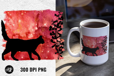 Cat and Sunset Sublimation PNG Sublimation Angel on Empire 