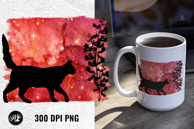 Cat and Sunset Sublimation PNG Sublimation Angel on Empire 