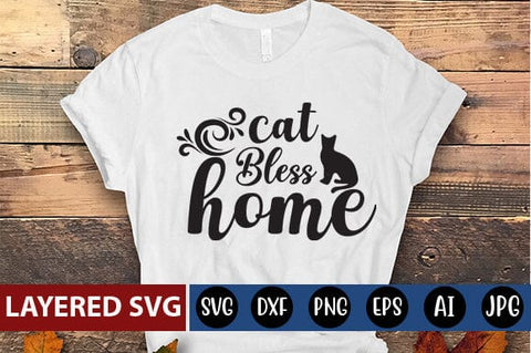 cat bless home Svg SVG Blessedprint 