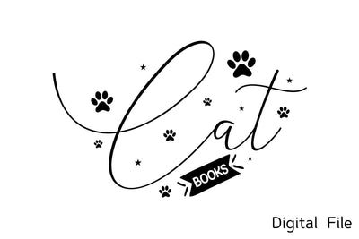 Cat Books SVG SVG designmaster24 