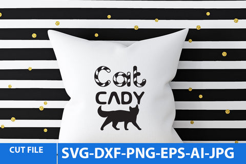 Cat Cady SVG Cut File, Cat SVG Bundle SVG BlackCatsMedia 