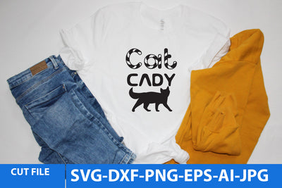 Cat Cady SVG Cut File, Cat SVG Bundle SVG BlackCatsMedia 