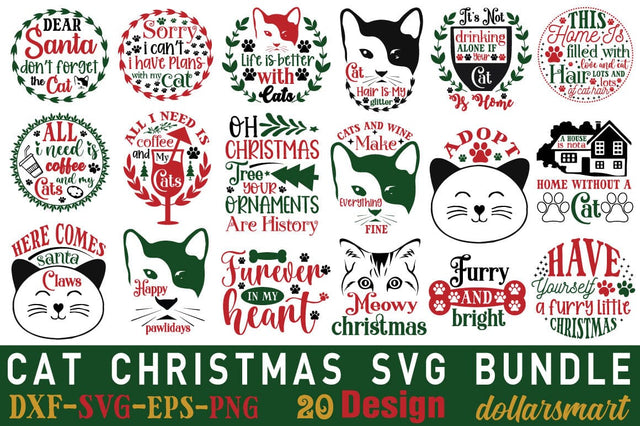 Cat Christmas Svg Bundle SVG Angelina750 