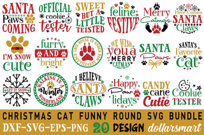 Cat Christmas Svg Bundle SVG Angelina750 