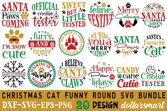 Cat Christmas Svg Bundle SVG Angelina750 