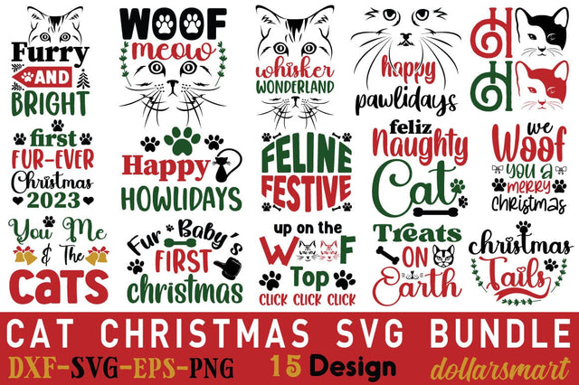 Cat Christmas Svg Bundle SVG Angelina750 