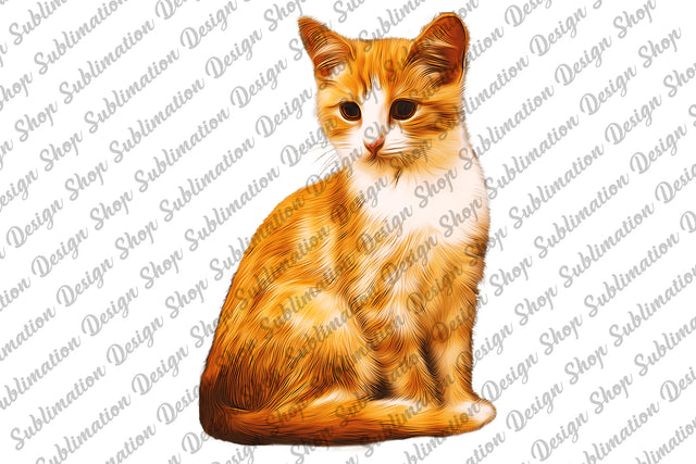 Cat Clipart, Cat Png, Cute Cat Png, Cat Sublimation, Cat Graphic, Kitten Png, Animal Illustration, Sublimation Designs, Digital Download Sublimation SublimationDesignShop 