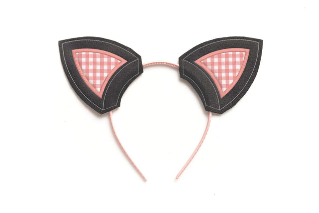 Cat Costume Ears ITH Headband Slider Applique Embroidery Embroidery/Applique DESIGNS Designed by Geeks 
