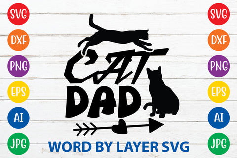 Cat Dad, Cat SVG Design SVG Rafiqul20606 