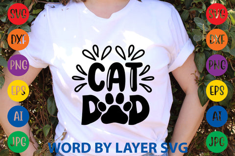 Cat Dad, Cat SVG Design SVG Rafiqul20606 