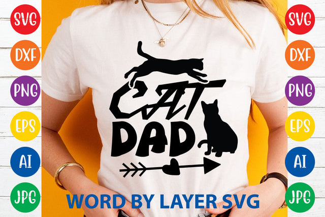 Cat Dad, Cat SVG Design SVG Rafiqul20606 