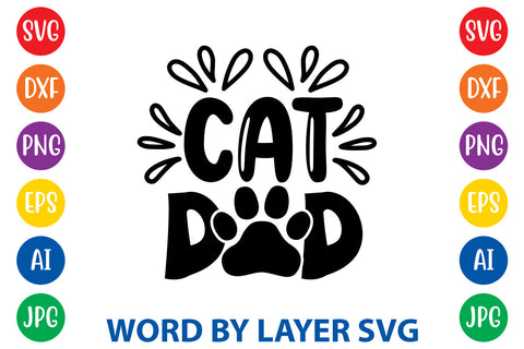 Cat Dad, Cat SVG Design SVG Rafiqul20606 
