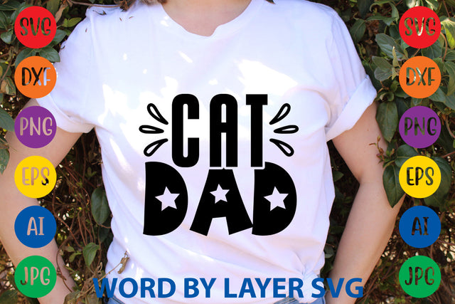 Cat Dad, Cat SVG Design SVG Rafiqul20606 