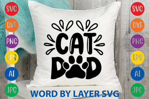 Cat Dad, Cat SVG Design SVG Rafiqul20606 