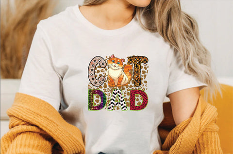 cat dad Sublimation SVGArt 