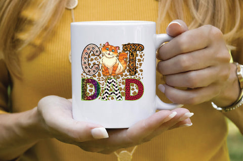 cat dad Sublimation SVGArt 