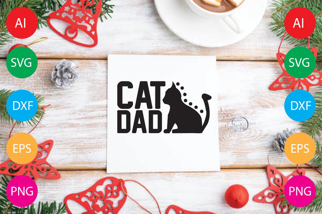 Cat Dad SVG CraftlabSvg29 