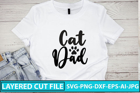 Cat Dad SVG Cut File SVG Syaman 