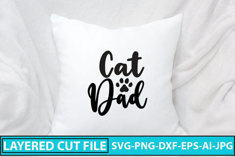 Cat Dad SVG Cut File SVG Syaman 