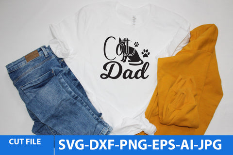 Cat Dad SVG Design SVG BlackCatsMedia 
