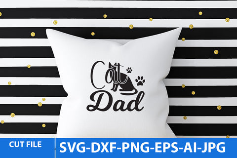 Cat Dad SVG Design SVG BlackCatsMedia 