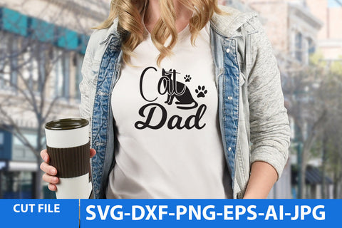 Cat Dad SVG Design SVG BlackCatsMedia 