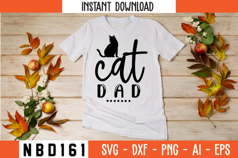 cat dad Svg Design SVG Nbd161 