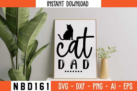 cat dad Svg Design SVG Nbd161 