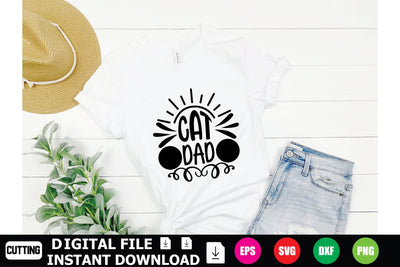 Cat Dad SVG Shahin alam 