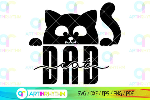 Cat dad svg SVG Artinrhythm shop 